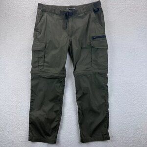 BC Clothing Mens Cargo Pants Green Lx30